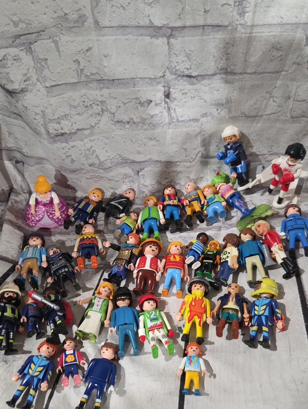 Huge Lot Of Playmobil Figures And More.  Animals Boat